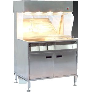 Buy cheap 60cm 100cm Width French Fries Chips Display Warmer 304SUS Material from wholesalers