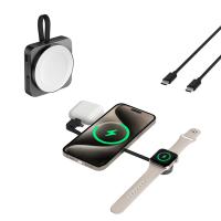 Buy cheap Compact And Portable Q2 Magsafe 3 In 1 Charger For IPhone Watch And Headphones product