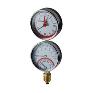 Buy cheap 63mm  80mm Thermo Manometer 0-4bar With Back Connection from wholesalers