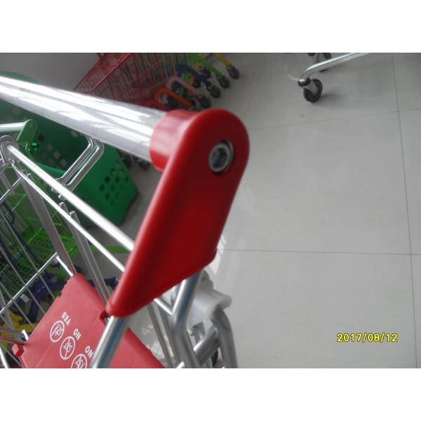 120L Supermarket Shopping Trolley / Carts With Anti UV Plastic Parts 880×510×1000mm