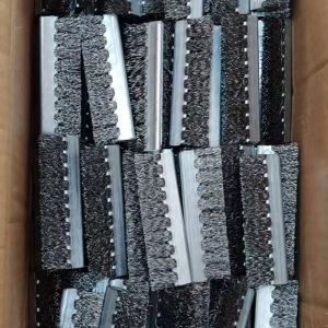 Buy cheap Customized Double Band Strip Brushes Steel Black Brush Strip from wholesalers