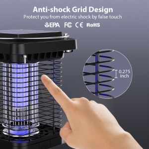 OEM Solar Mosquito Killer Lamp Outdoor Light Home Garden Solar Light Bug Zapper