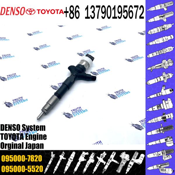 Common Rail Inyectores Diesel auto engine systems Fuel Diesel Injector 23670-39265 095000-7820 For Toyota 1KD-FTV