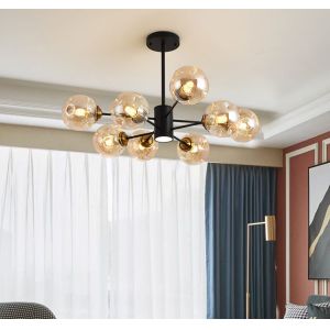 Buy cheap Highly Transparent Smoked Glass Modern Pendant Lights E27*6W Spotlight D980*H750 from wholesalers