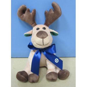 Buy cheap Big Christmas Plush Toys Moose / Reindeer Stuffed Animals With Ribbon from wholesalers