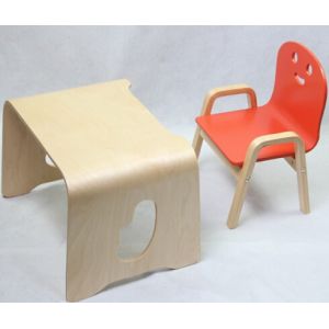 Buy cheap kid table and smile chair-birch bentwood from wholesalers