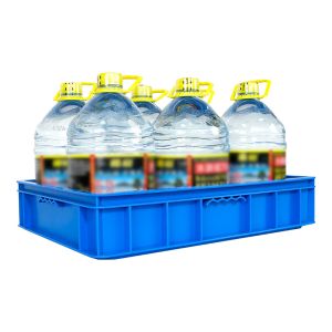 Industrial Storage Moving Crate 555x415x115mm PP Stackable Plastic Turnover