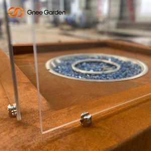 Buy cheap Outdoor Steel Fire Pit Garden Patio Decorative Square Corten Steel Firepit from wholesalers