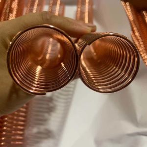 China 32MM Rose Gold Electroplated Metal Spiral Wire O, Suitable For High-End Notebooks on sale