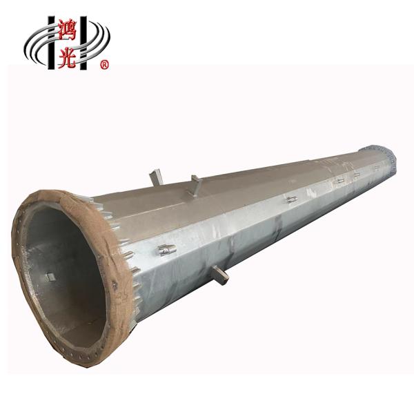 Quality 110KV Direct Current Steel Power Pole with 25+ Years Lifespan and 16m Once Forming for Electrical Transmission for sale