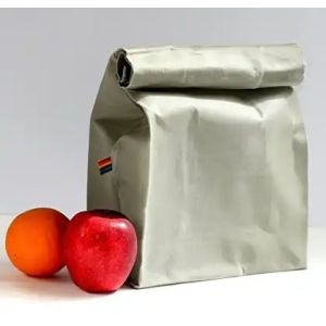 Buy cheap Custom printed high quality 10oz 12oz 16oz insulated washable waxed canvas reusable lunch bag with aluminium foil from wholesalers