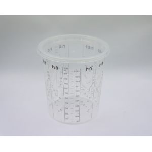 Buy cheap 1300 ml Disposable Mixing cup Auto Plastic Single Use plastic pots measuring printed cup calibrated-up cup from wholesalers