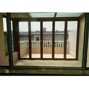 Buy cheap 6063 T5 Bifold Aluminum Door Extrusion Frame Sound Isolation from wholesalers