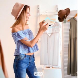 Buy cheap Translucent Thick Plastic Hangers 0.5cm Multiple T Shirt Hanger from wholesalers