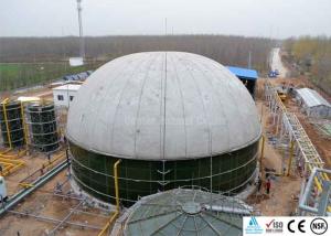 China Anaerobic Biogas Digester , Biogas Storage Tank With Three Phase Separator on sale