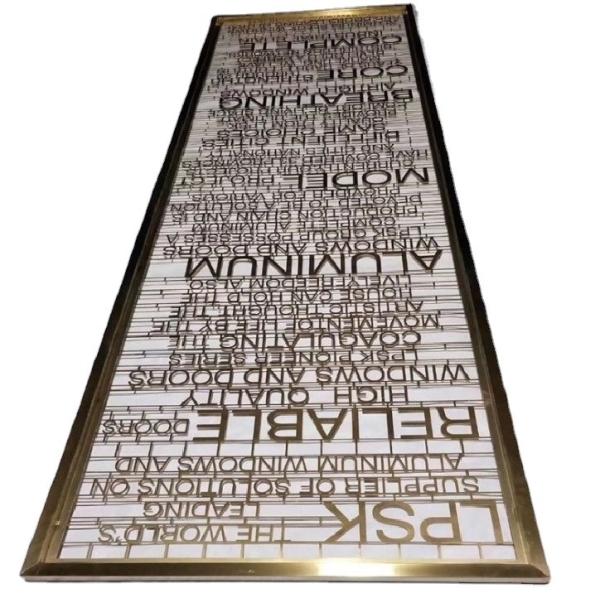 Buy cheap Customize gold metal room dividers screens laser cutting design from wholesalers