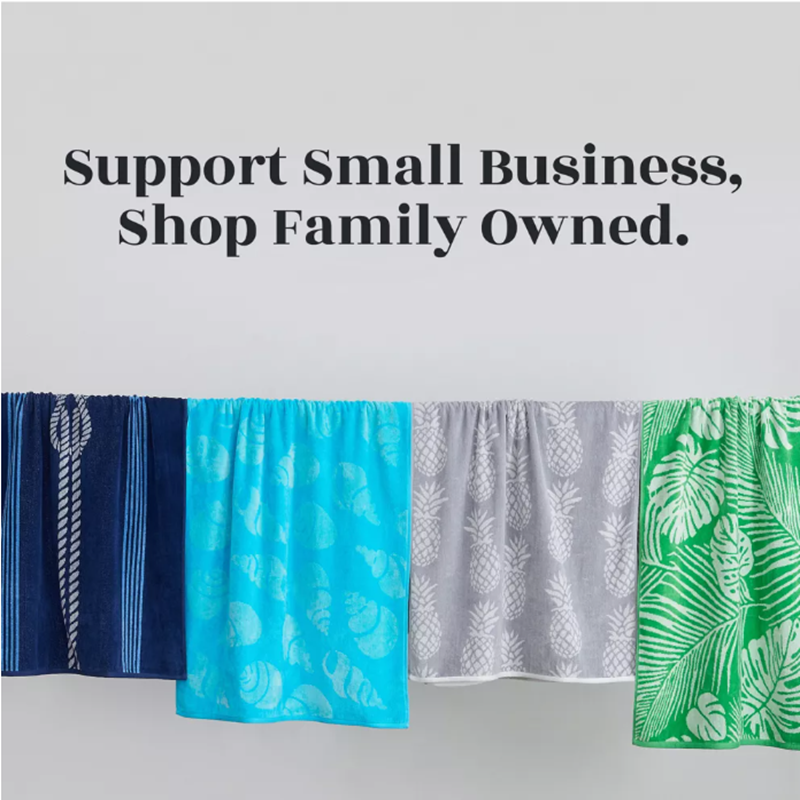 Ultra-Soft Cotton Velour Beach Towel with Quick-Dry Performance and Botanical