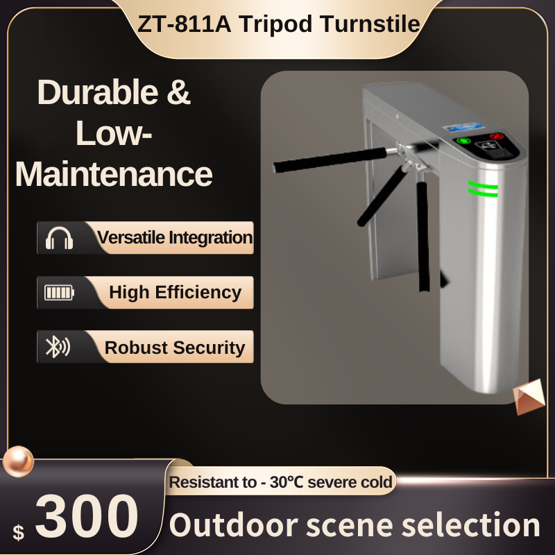 ZT-811A RFID Card Access Control System Tripod Turnstile