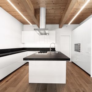 Buy cheap White Gloss Acrylic U Shaped Kitchen Modern Cabinet Set Modular product