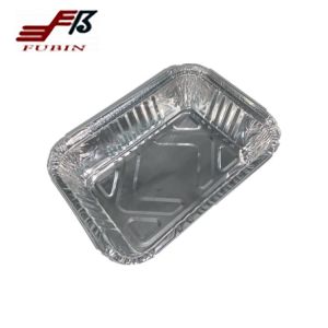 Buy cheap Takeaway 650ml Food Grade Rectangular Foil Trays For Broiling from wholesalers