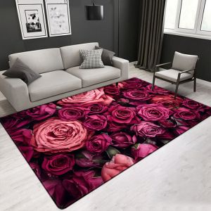 Buy cheap Aesthetic 3D Modern Figure Flower Pattern Artistic Living Room Carpet Hotel Area Rugs (3*4m) from wholesalers