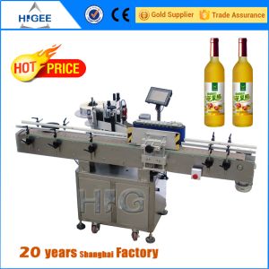 Vertical Sticker Labeling Machine , Wine / Plastic Bottle Labeling Machine 2KW