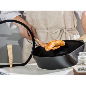 Buy cheap 10.25Inch Aluminum Frying Pan Oven Safe With Silicone Handle from wholesalers