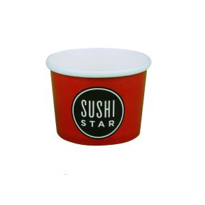 Custom Disposable Hot Soup Containers / Takeaway Soup Cups Food Grade