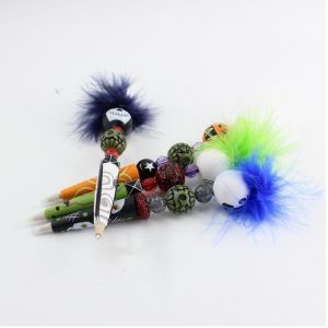 Halloween Theme feathers ghost ball point pen gift crafts pumpkin grimace skull