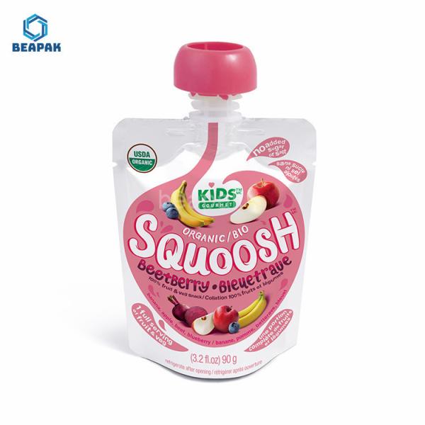 Quality 100mm Aluminum Foil Laminated Doypack Custom Spout Pouches for sale