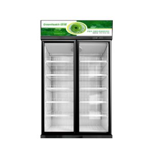 Buy cheap Upright 2 Doors Commercial Beverage Cooler With 1250L 5 Layer Adjustable from wholesalers