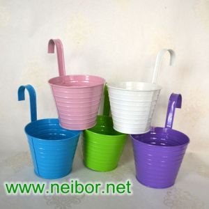 Buy cheap galvanized hang bucket hang pots planters 0.5L 1L 2L from wholesalers
