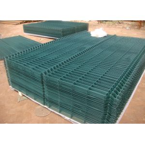 Buy cheap Green 3D Welded Mesh Fencing Fold Panel 100X200MM With Peach Post 40X70MM from wholesalers