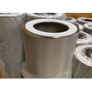 High Filtration Sintered Metal Filter Element With Rubber Pad Wear Resisting