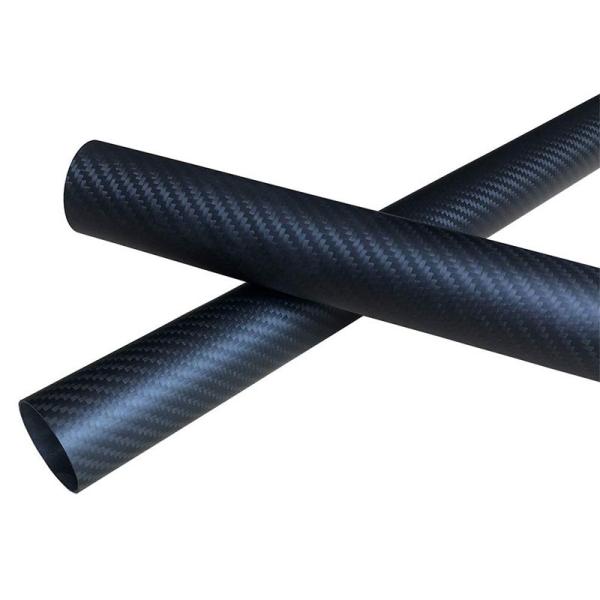 Quality Durable 3K Roll Wrapped 50mm Carbon Fibre Tube Fatigue Resistant for sale