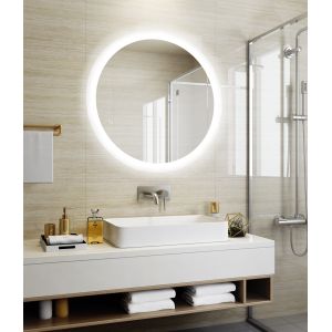 Buy cheap Customized Frame Round LED Backlit Bathroom Mirror with Defogging and ETL Certification from wholesalers