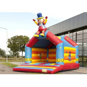 Clown Commercial Grade Bounce House , Funny Cartoon Toddler Bouncy Castle