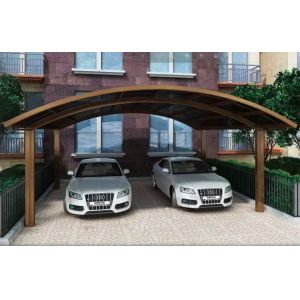 Buy cheap Aluminum Alloy Frame Polyurethane Board Roof Car Parking Shed Hugging Style Carport from wholesalers