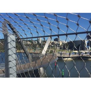 Buy cheap Silver Stainless Steel Ferrule Rope Mesh For Protection Free Sample from wholesalers