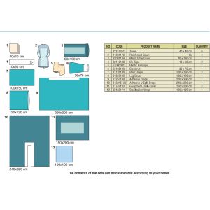 Buy cheap Orthopaedic Sterile Surgical Hip Drape Pack SMS PP PE Material from wholesalers