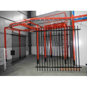 Powder Coated Pregalvanized Spear Top Security Garrison Fencing