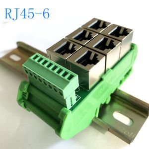 Buy cheap RJ45 Female Jack 8P8C 6 Port Hub to 8 Pin Screw Terminal Block Adapter for Servo Application from wholesalers