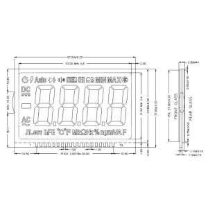 Buy cheap VDD 3V Customized TN LCD Display Positive Transflective LCD Screen from wholesalers