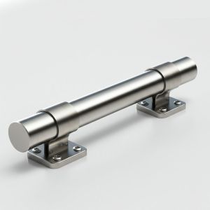 Compact Stainless Steel Handrails with 8mm Glass Clamps for Glass Railings