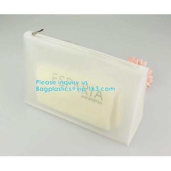 Quality Environmental Material Customized EVA PVC CPE frosted slider bag zipper bag, Slider Zipper Pouch Stationery Bag for sale