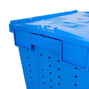 Buy cheap Convenient Hinged Lid Moving Crate with Lockable Design and Customized Color Option from wholesalers