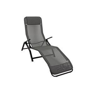 Buy cheap Textilene Reclining Foldable Sun Lounger With Pillow Rust Resistant from wholesalers