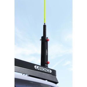 Rust-Resistant Aluminum 323X78X86mm Flagpole Support Bracket for Jeep Multifunct