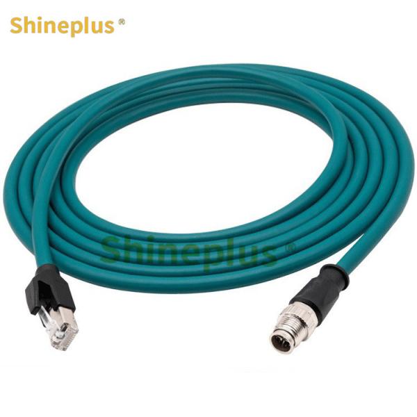 Buy cheap High Flexible Drag Chain Ethernet Industrial Camera Network Cable 8 Core X Type Cameralink M12 To RJ45 from wholesalers