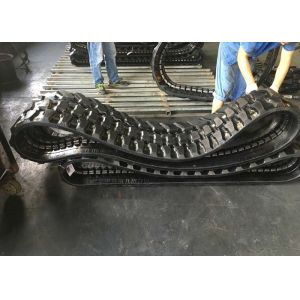 Buy cheap Continuous Black Rubber Excavator Tracks 84 Links With Low Vibration from wholesalers